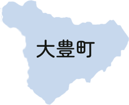 大豊町の地図