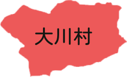 大川村の地図